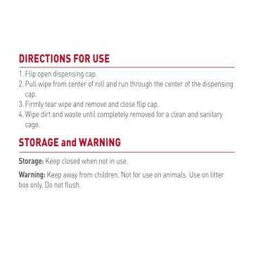 Nature's Miracle Litter Box Scrubbing Wipes - 30 Count