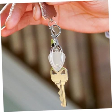 Guitar Pick Holder Heart Shaped Keychain for Musicians