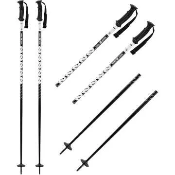 K2 Men's Power Alu Black Ski Pole for Ultimate Performance