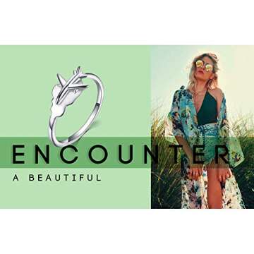 JewelryPalace 925 Sterling Silver Global Airplane Travel World Map Open Adjustable Ring (Resizable Ring)