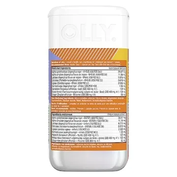 OLLY Beat The Bloat Capsules, Digestive Support Enzymes, Supplement for Women - 25 Count