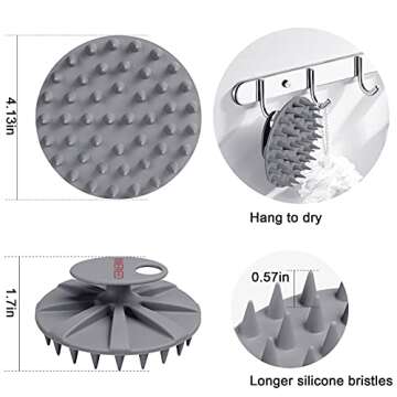 INNERNEED One-Piece Scalp Massager - Silicone Brush for Hair Health, Relaxation