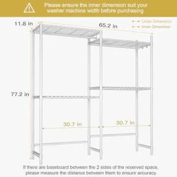 Ulif U10 Laundry Room Storage Shelves: Durable & Adjustable