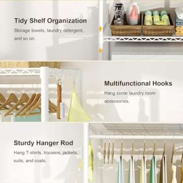 Ulif U10 Laundry Room Storage Shelves: Durable & Adjustable