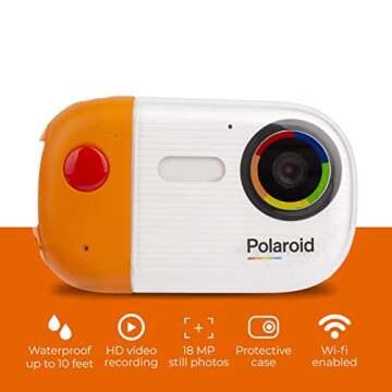 Polaroid Underwater Camera 18mp 4K UHD, Polaroid Waterproof Camera for Snorkeling and Diving with LC...