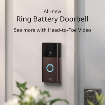 All-New Ring Battery Doorbell 2024, Venetian Bronze