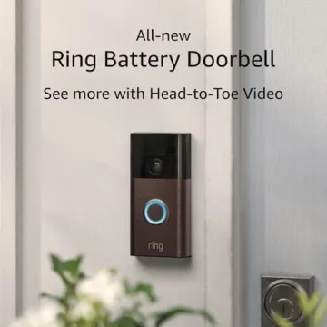 All-New Ring Battery Doorbell 2024, Venetian Bronze