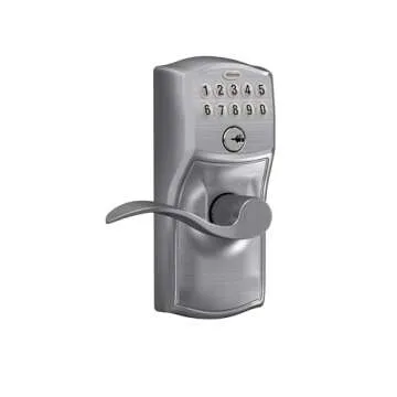 Schlage FE-595 Keyless Entry Lock - Innovative Keypad Solution with Flex-Lock and Elegant Design