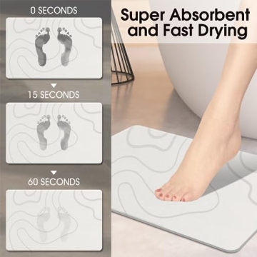 ZIKIBL Quick-Drying Eco-Friendly Bath Mat for Your Home
