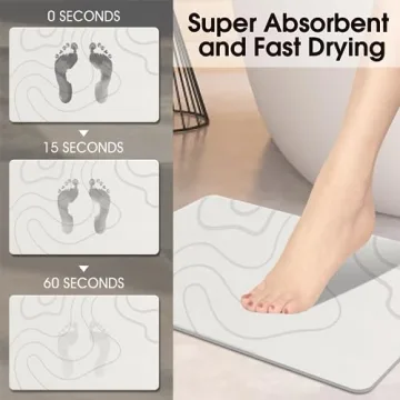 ZIKIBL Quick-Drying Eco-Friendly Bath Mat for Your Home