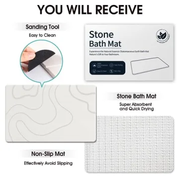 ZIKIBL Quick-Drying Eco-Friendly Bath Mat for Your Home