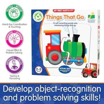 The Learning Journey: My First Match It - Things That Go - 15 Self-Correcting Vehicle Matching Puzzles