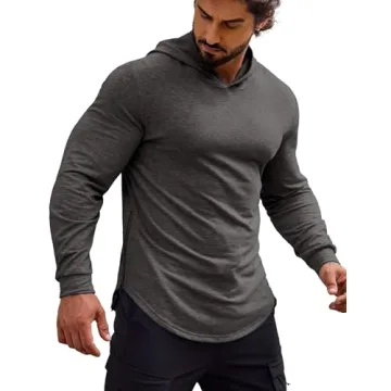 COOFANDY Men's Lightweight Active Stretch Pullover Hoodie