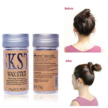 Hair Wax Stick - Non-Greasy Styling Cream for Flyaways & Frizz