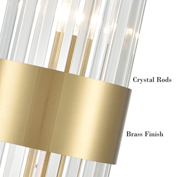 Modern Gold Crystal Wall Sconces for Elegant Lighting
