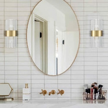 Modern Gold Crystal Wall Sconces for Elegant Lighting