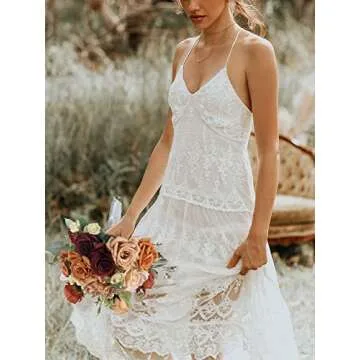 Rinlong Rustic Burnt Orange Wedding Bouquet for Bride Bridal Bridesmaid Bridal Bouquet Proposal Prom Artificial Flowers Bouquet Wedding