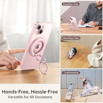 SYNCWIRE for MagSafe Ring Holder, Magnetic Phone Ring Holder Magnet Cell Phone Grip Finger Ring Kick...