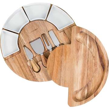 Cheese Cutting Board Set for Entertaining Events