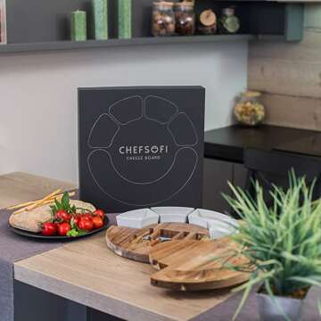 Cheese Cutting Board Set for Entertaining Events