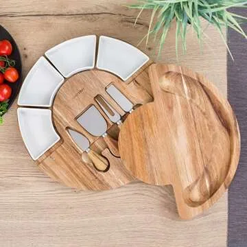 Cheese Cutting Board Set for Entertaining Events