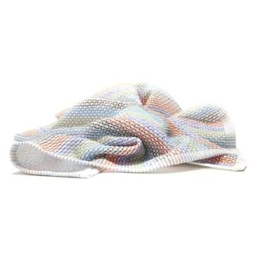 Full Circle Tidy 100% Organic Cotton Dish Cloths, Set of 3, Multicolored