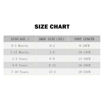 VWU Baby Toddler Kids Ankle Crew Socks with Grips Unisex Warm Thick Cotton Winter Socks 3-12 Months ...