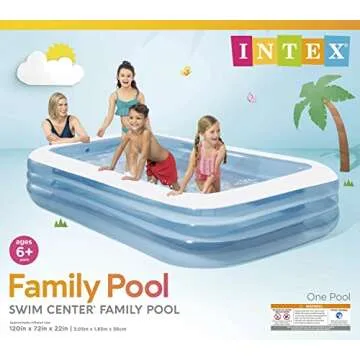 INTEX 58484EP Inflatable Family Pool - 277 Gallon Capacity