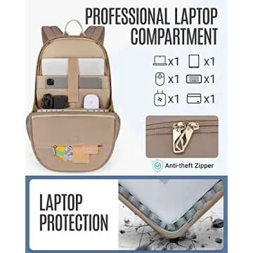 LIGHT FLIGHT Travel Laptop Backpack for Everyday Use