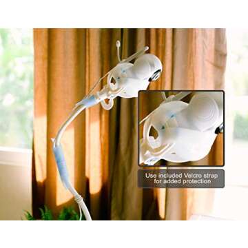 FlexxiCam | Universal Baby Monitor Holder with Velcro Strap | Flexible Baby Camera Mount Shelf | No ...