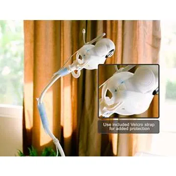 FlexxiCam | Universal Baby Monitor Holder with Velcro Strap | Flexible Baby Camera Mount Shelf | No ...