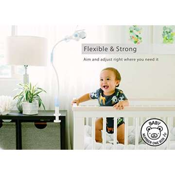 FlexxiCam Baby Monitor Holder | Flexible & Portable Monitor Shelf