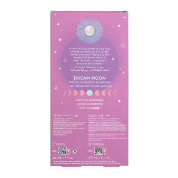 Pacifica Beauty, Dream Moon Spray Perfume & Body Lotion, Natural + Essential Oils, Fragrance Gift Set, Holiday Gifts for Her, Stocking Stuffer, Vegan