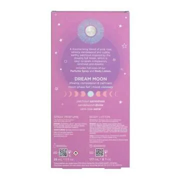 Pacifica Beauty, Dream Moon Spray Perfume & Body Lotion, Natural + Essential Oils, Fragrance Gift Set, Holiday Gifts for Her, Stocking Stuffer, Vegan
