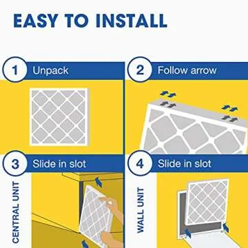 Aerostar MERV 13 Pleated Air Filter 6-Pack for Healthy Air