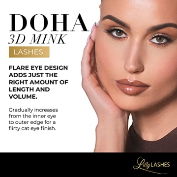 Lilly Lashes Doha 3D Mink Lashes | Iconic & Glamorous