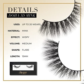 Lilly Lashes Doha 3D Mink Lashes | Iconic & Glamorous