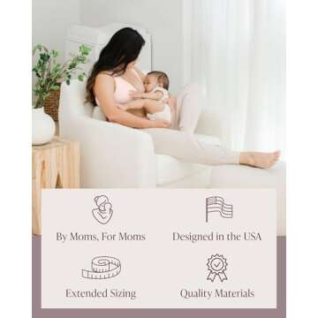 Kindred Bravely Everyday Maternity Joggers/Lounge Pants for Women (Oatmeal Heather, Medium)