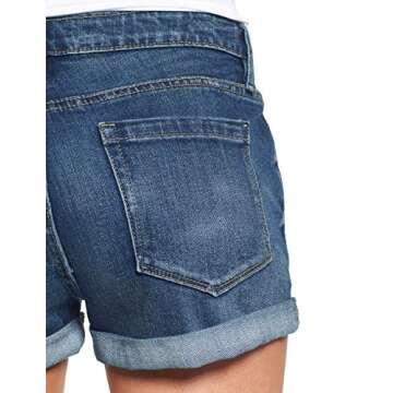 Luvamia Women's Ripped Denim Jean Shorts - High Waisted Style