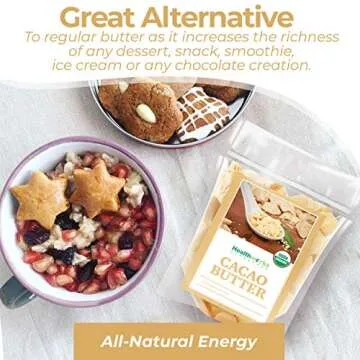 Healthworks Organic Cacao Butter - Versatile Superfood 16 Oz