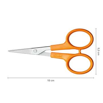 Fiskars 10 cm Embroidery Scissors for Seamless Crafting