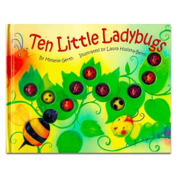 Titoland Ten Little Ladybugs Book for Toddlers and Babies Includes Pack of Butterfly Stickers