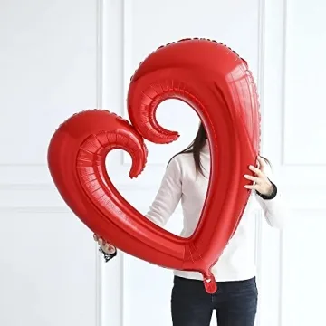 Soochat 43inch Heart Balloons for Valentine's Day Decorations