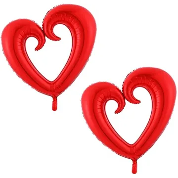 Soochat 43inch Heart Balloons for Valentine's Day Decorations