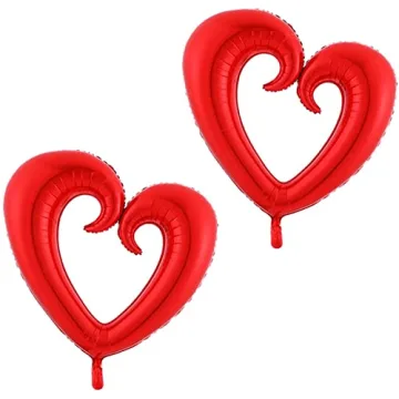 Soochat 43inch Heart Balloons for Valentine's Day Decorations