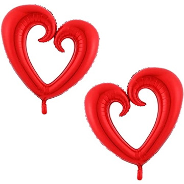 Soochat 43inch Heart Balloons for Valentine's Day Decorations