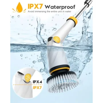 1200 RPM Electric Spin Scrubber for Effortless Cleaning