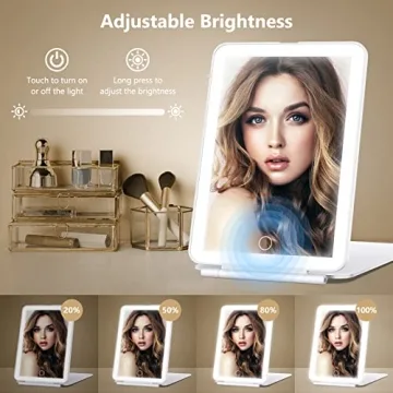 Miroposs Rechargeable Makeup Mirror for Travel and Vanity