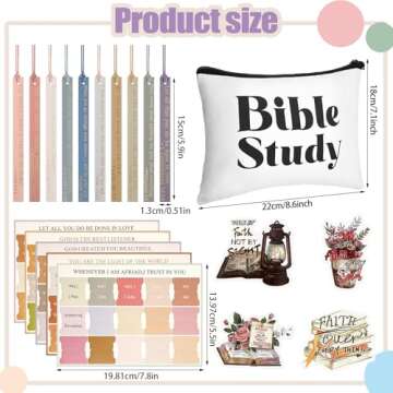 Sinload 34 Pcs Bible Journaling Kit for Study Enthusiasts