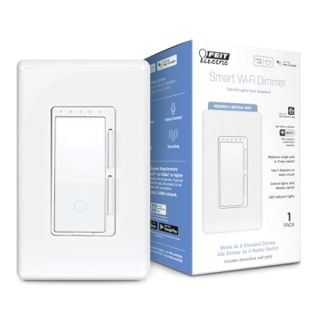 Feit Electric Smart Dimmer Switch - Voice-Controlled Lighting, Easy Installation